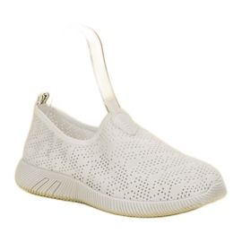 SHELOVET Încălțăminte textilă slip-on alb 1