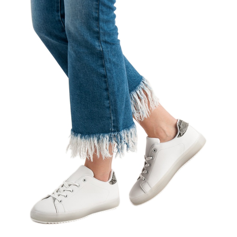 SHELOVET Pantofi sport pentru femei alb 2