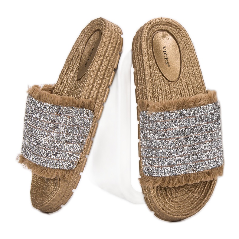 Papuci confortabili VICES galben 2