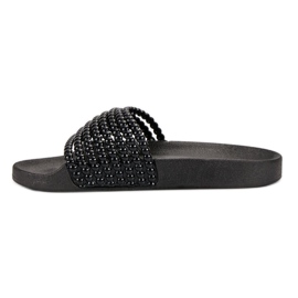 Papuci VICES la modă negru 6