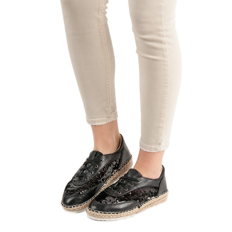 Încălțăminte cu paiete VICES negru 2