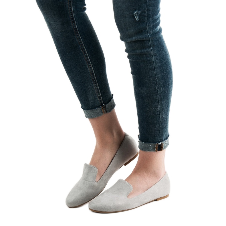 Lily Shoes Domnii din piele de căprioară gri 2 Lily Shoes Domnii din piele de căprioară gri 2