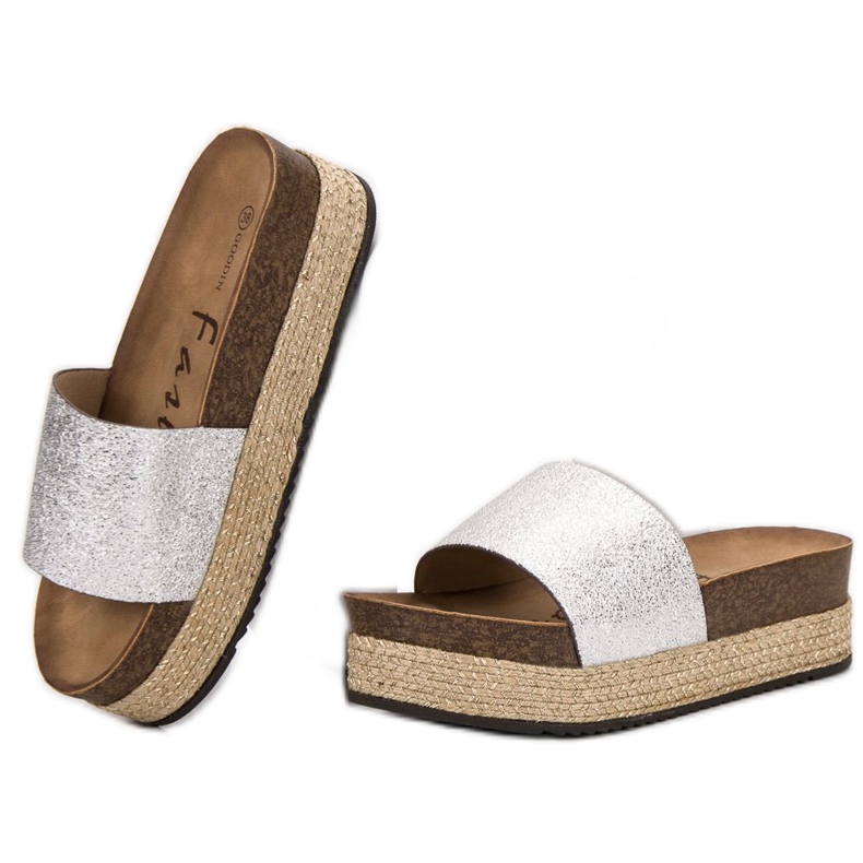 Goodin Papuci pe platformă gri 1