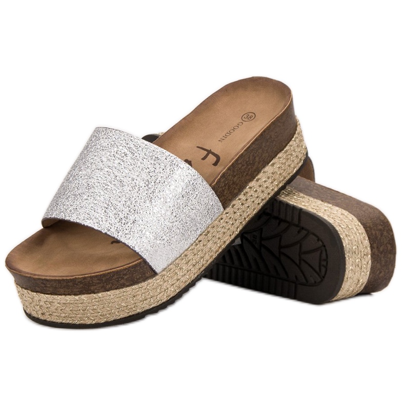 Goodin Papuci pe platformă gri 2