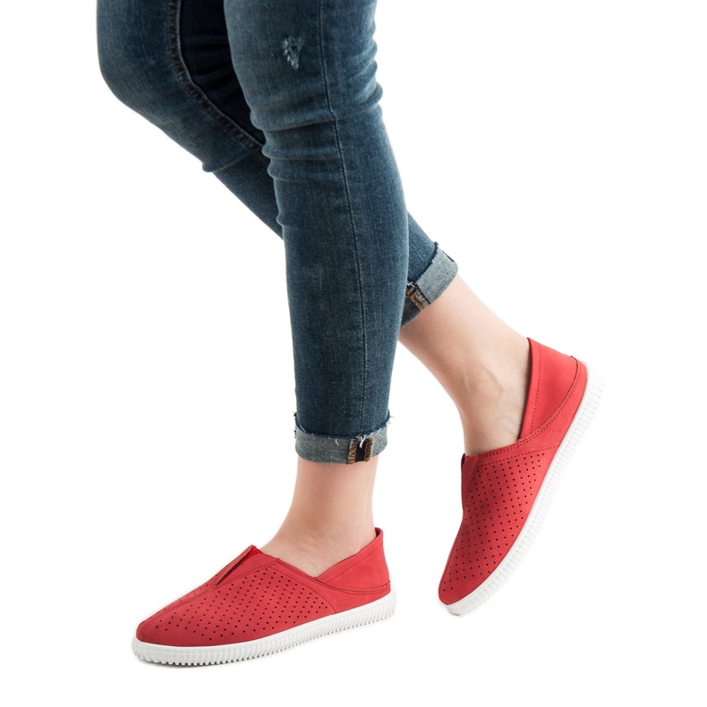 Super Mode Adidași alunecați confortabili roșu 1 Super Mode Adidași alunecați confortabili roșu 1