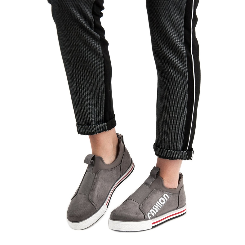 SHELOVET Pantofi sport de moda gri 1