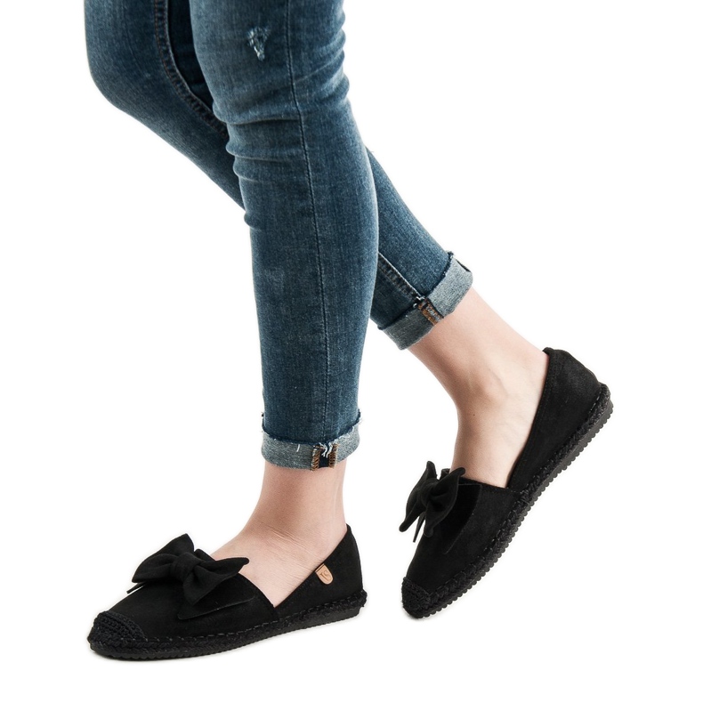 Espadrile cu arc VICES negru 1