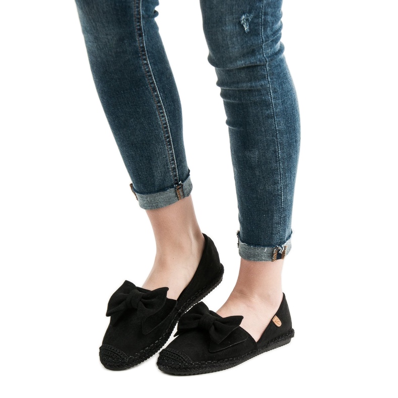 Espadrile cu arc VICES negru 2