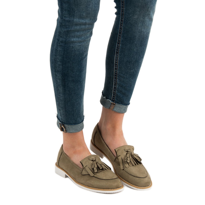 Mocasini de măsline VICES verde 2