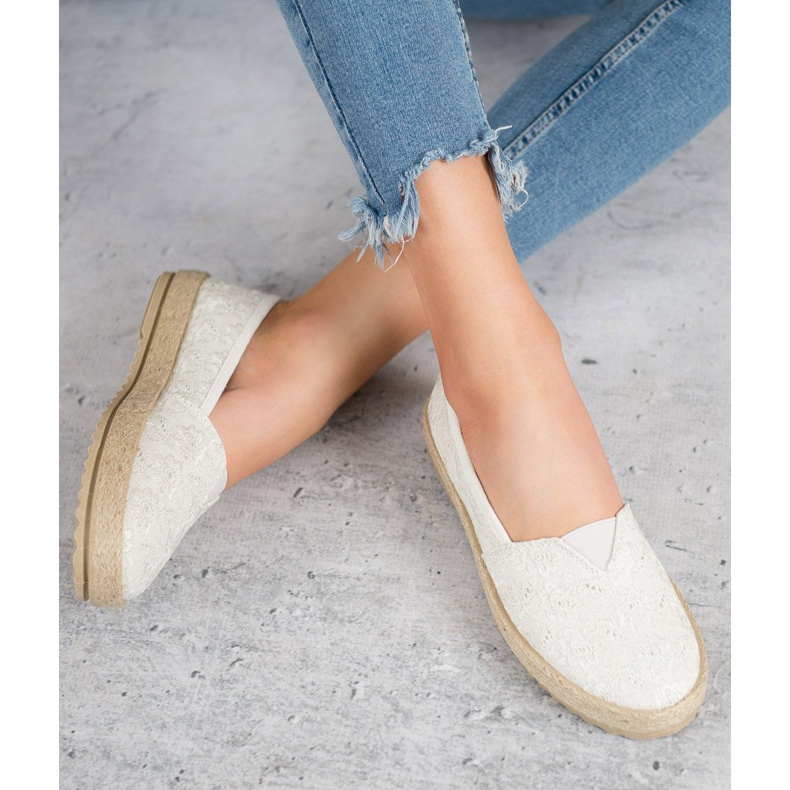 Espadrile albe VICES 1
