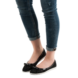 SHELOVET Balerină Cu Dantelă negru 1