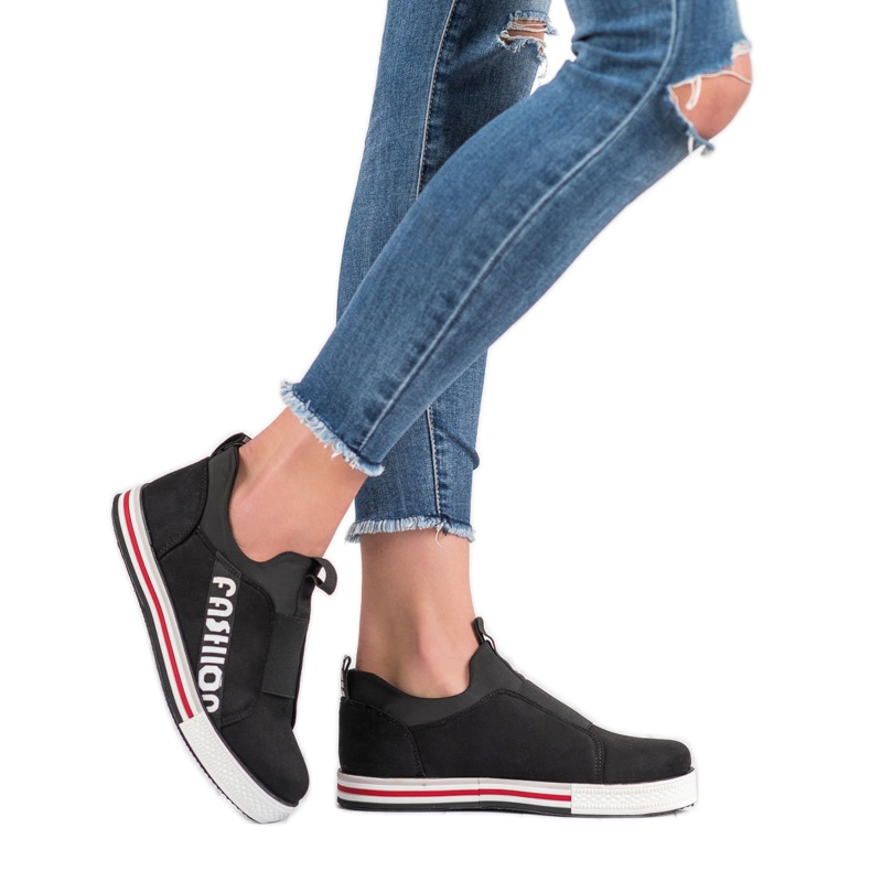 SHELOVET Pantofi sport de moda negru 1