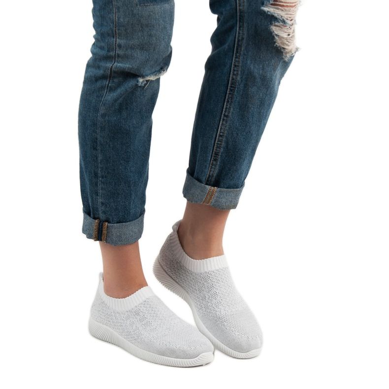 SHELOVET Încălțăminte de sport textilă alb 1