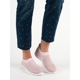 SHELOVET Încălțăminte de sport textilă roz 2