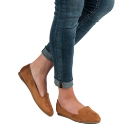 SHELOVET Domnii din piele de căprioară maro 2