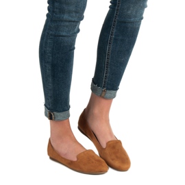 SHELOVET Domnii din piele de căprioară maro 1