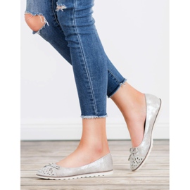 SHELOVET Balerini casual gri 1