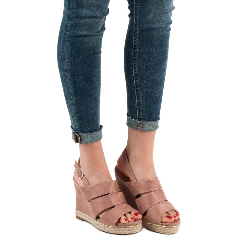 Primavera Sandale cu pulbere roz 2