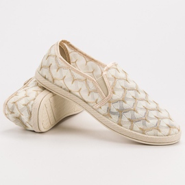 Lace VICES Slipons maro 2