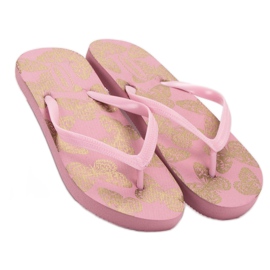 SHELOVET Flip-flops ușoare roz 1