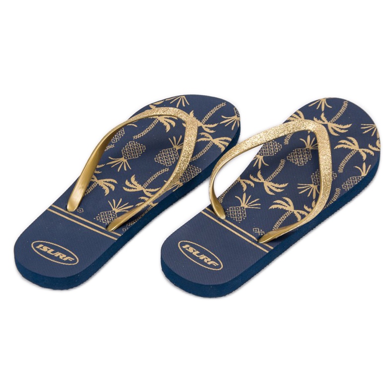 SHELOVET Flip-flops ușoare albastru galben 1