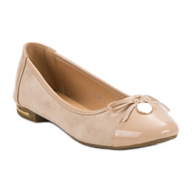 RTX WALK Balerină cu arc bej 1 RTX WALK Balerină cu arc bej 1