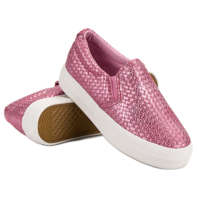 SHELOVET Adidași Slip Slip On roz 1