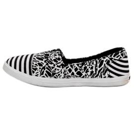 Sweet Shoes Sliponii cu model alb negru 2