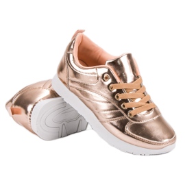 SHELOVET Pantofi sport lăcuți galben 2 SHELOVET Pantofi sport lăcuți galben 2