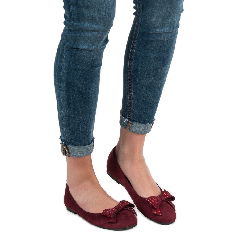 Best Shoes Balerine maro roșu 1 Best Shoes Balerine maro roșu 1