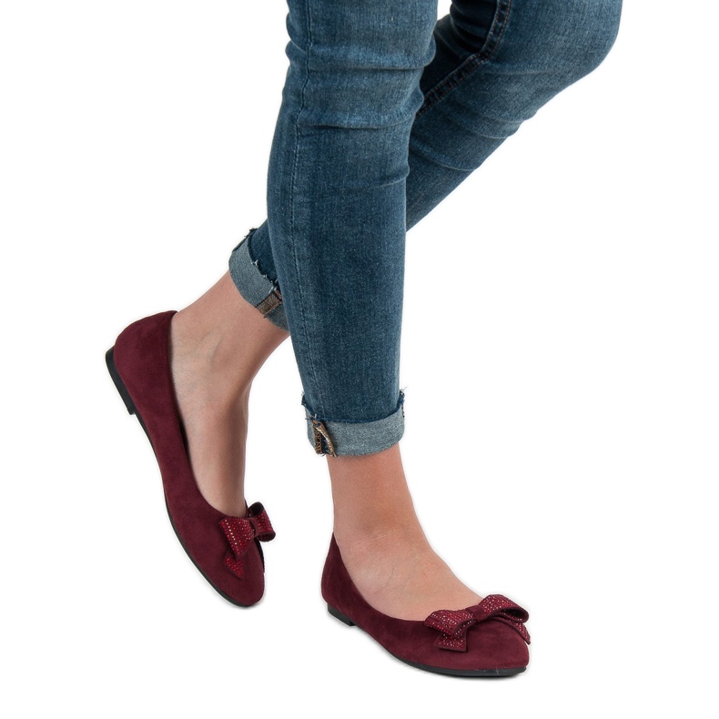 Best Shoes Balerine maro roșu 2 Best Shoes Balerine maro roșu 2