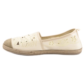 VICES Espadrile din piele de căprioară galben 1