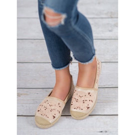 VICES Espadrile din piele de căprioară maro 2