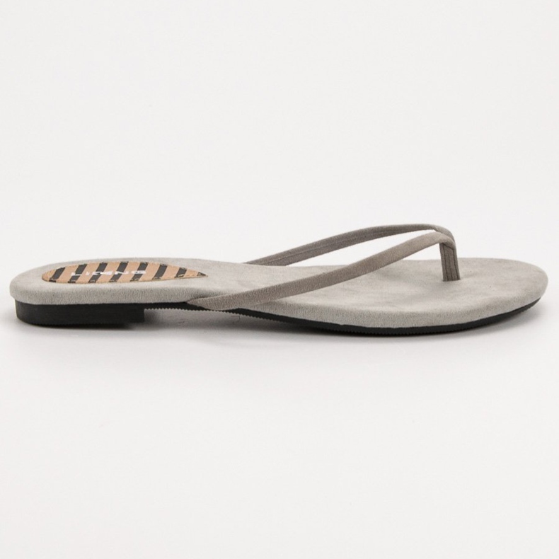 SHELOVET Flip-flops clasice gri 1
