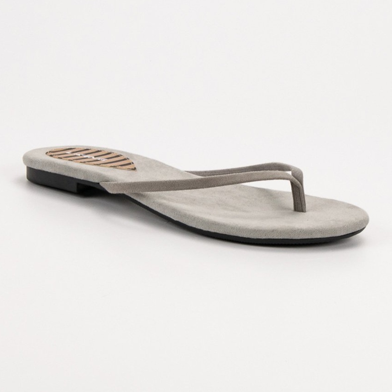 SHELOVET Flip-flops clasice gri 2