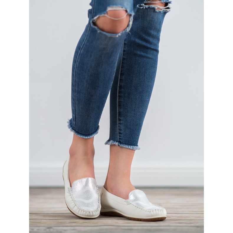 Anesia Paris Mocasini confortabili alb 2