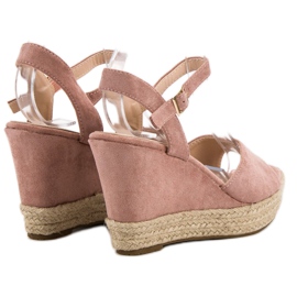 Bello Star Sandale espadrile roz 1