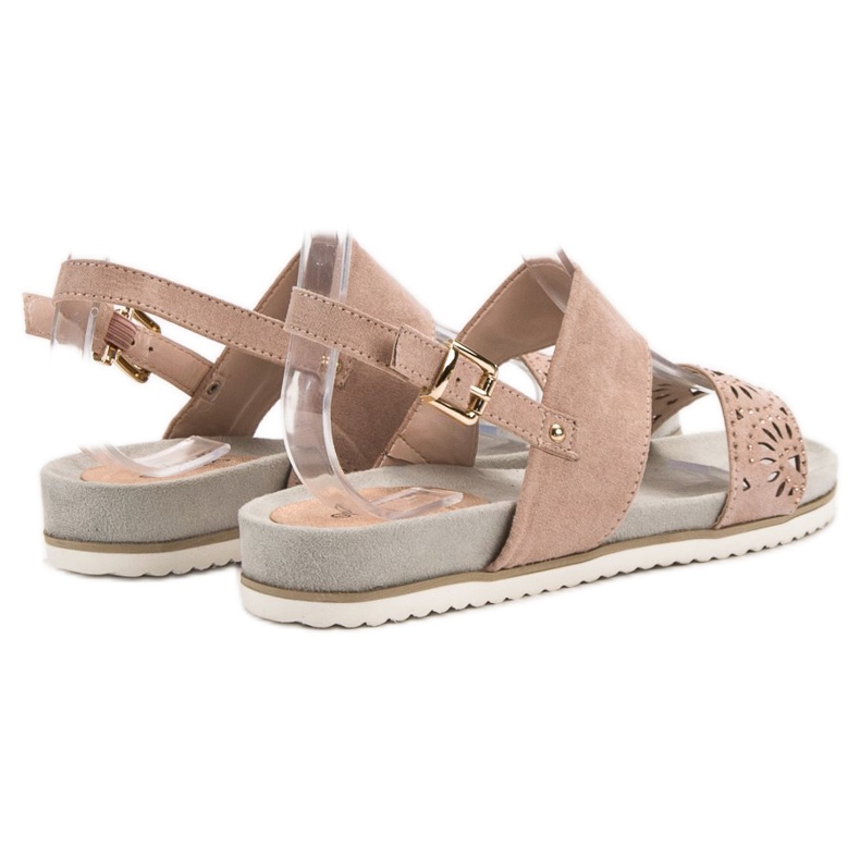 Evento Sandale ajurate cu pulbere roz 1