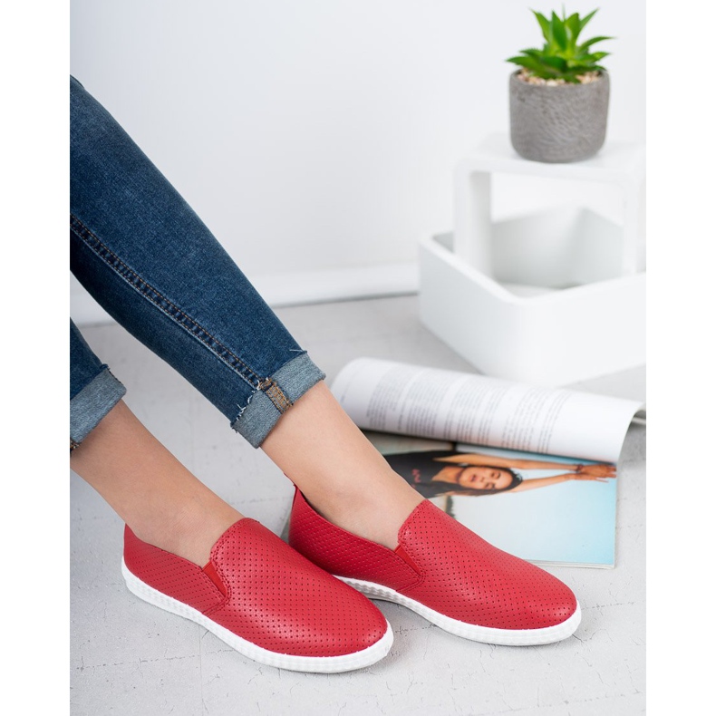 Renda Red Slipons roșu 1 Renda Red Slipons roșu 1