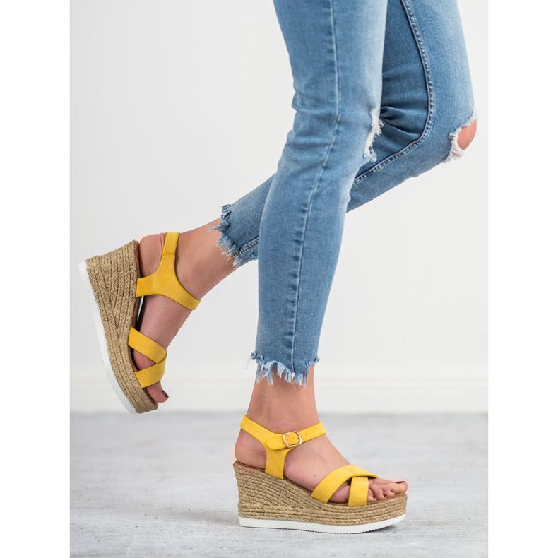 JESSY ROSS Sandale din piele galbenă 2 JESSY ROSS Sandale din piele galbenă 2