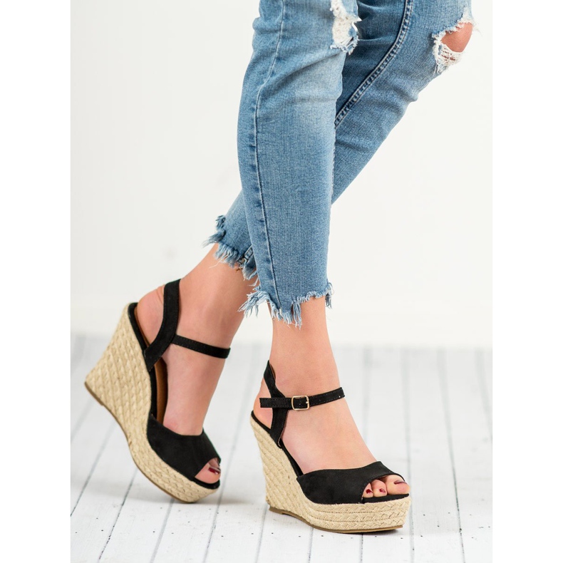 Sandale negre negru 2