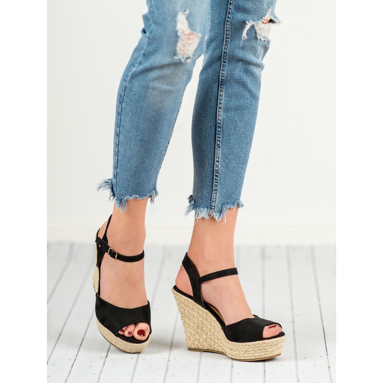 Sandale negre negru 1