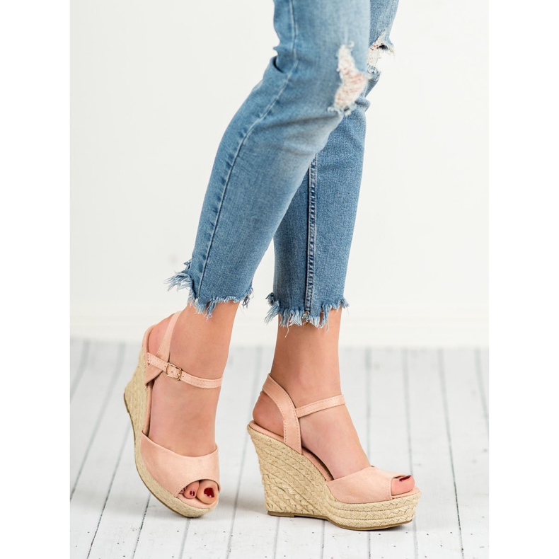 Sandale cu pulbere roz 1