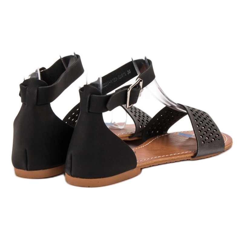 Evento Sandale ajurate negru 1