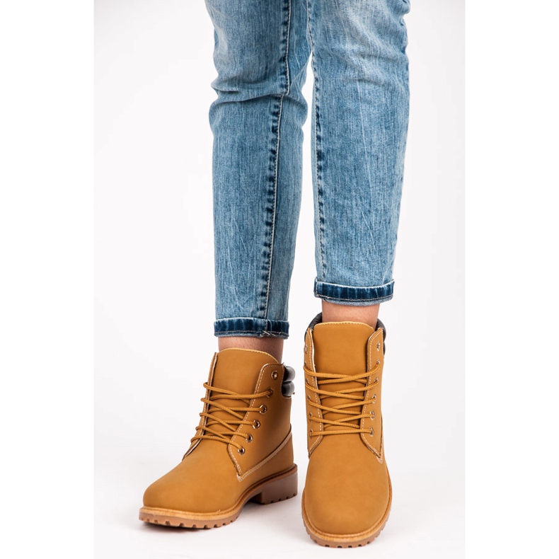 Coco Perla Capcane maro cu șireturi 1