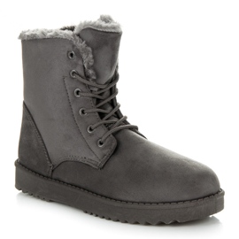 Seastar Trappers din piele de căprioară gri 1 Seastar Trappers din piele de căprioară gri 1