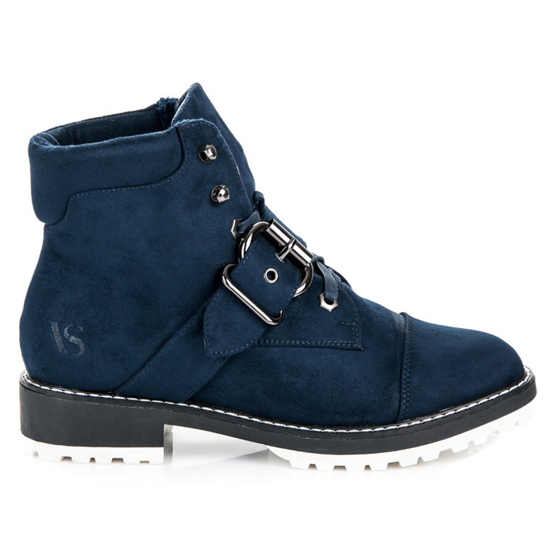 Vices New Collection Trappers din piele de căprioară albastru 1