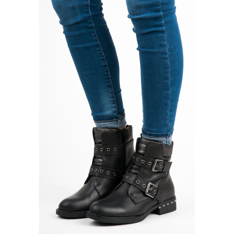 Erynn Muncitori la modă, prinși cu fermoar negru 2