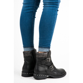 Erynn Muncitori la modă, prinși cu fermoar negru 1