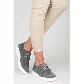 Vinceza Pantofi sport din piele gri 1